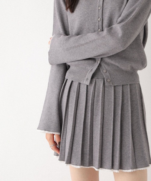 Heather(ヘザー)の「レースプリーツミニスカート 599203(スカート・レディース・ネイビー/グレー/アイボリー・FREE)」の16枚目の写真
