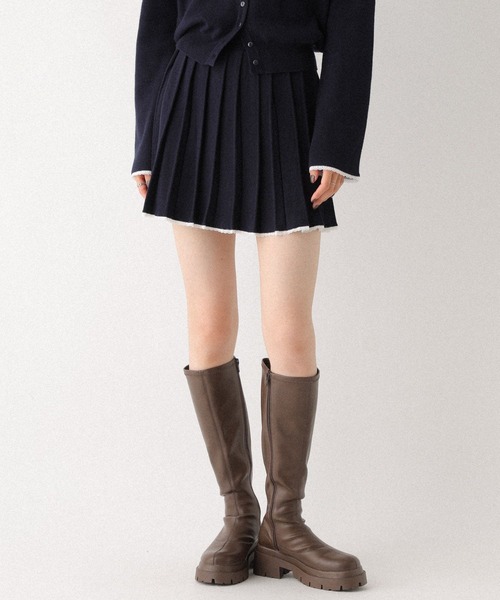 Heather(ヘザー)の「レースプリーツミニスカート 599203(スカート・レディース・ネイビー/グレー/アイボリー・FREE)」の20枚目の写真