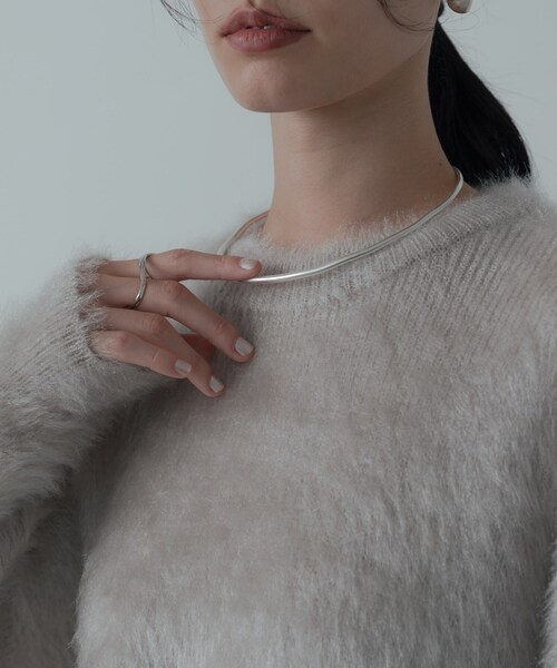 GALLEST(ギャレスト)の「ドロップショルダーシャギーニット(ニット/セーター・レディース・ライトグレー/ホワイト/サックスブルー/ピンク系・38)」の19枚目の写真