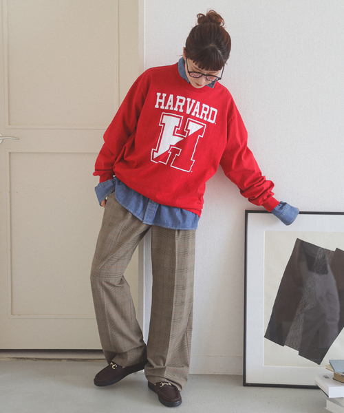 Spick & Span(スピックアンドスパン)の「Champion/チャンピオン LONG SLEEVE TSH(Tシャツ/カットソー・レディース・レッド/ネイビー・MEDIUM)」の4枚目の写真