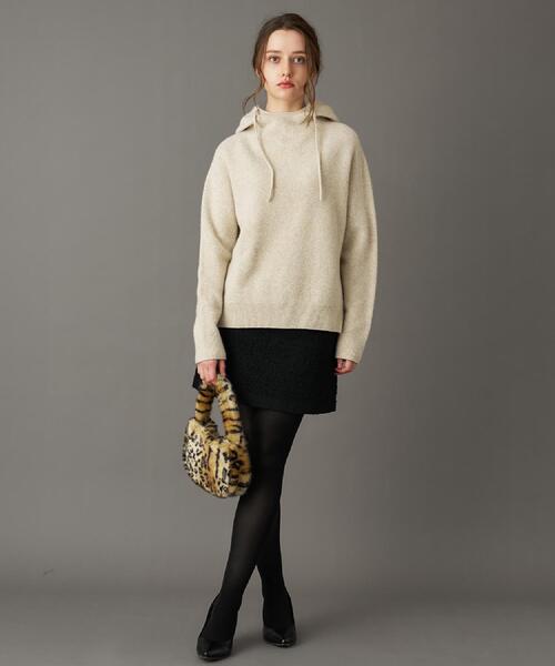 DRESSTERIOR（ドレステリア）の「カシミヤブレンドフードニット（ニット/セーター・レディース・イエロー系その他/ライトブルー/ワインレッド/ナチュラル/ライトグレー・36/34/38）」の18枚目の写真