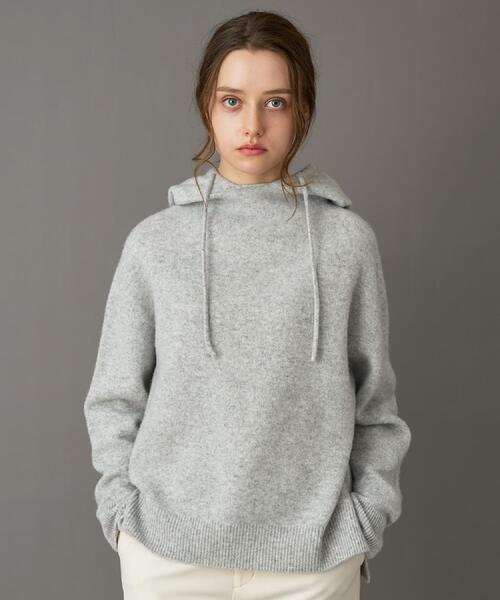 DRESSTERIOR（ドレステリア）の「カシミヤブレンドフードニット（ニット/セーター・レディース・イエロー系その他/ライトブルー/ワインレッド/ナチュラル/ライトグレー・36/34/38）」の15枚目の写真