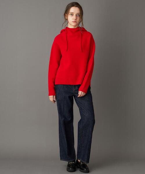 DRESSTERIOR（ドレステリア）の「カシミヤブレンドフードニット（ニット/セーター・レディース・イエロー系その他/ライトブルー/ワインレッド/ナチュラル/ライトグレー・36/34/38）」の11枚目の写真