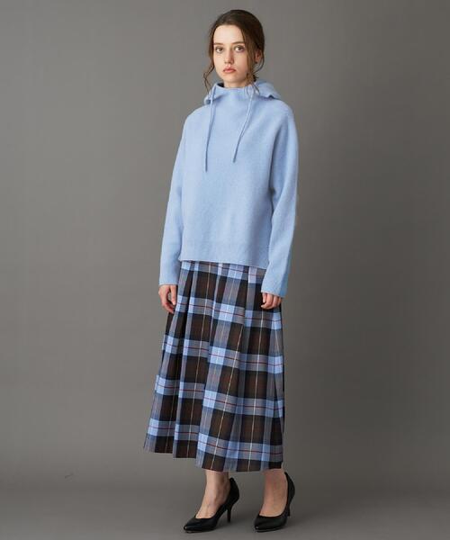 DRESSTERIOR（ドレステリア）の「カシミヤブレンドフードニット（ニット/セーター・レディース・イエロー系その他/ライトブルー/ワインレッド/ナチュラル/ライトグレー・36/34/38）」の7枚目の写真