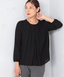 GALLORIA | 洗濯機で洗える　レースタックブラウス(シャツ/ブラウス)