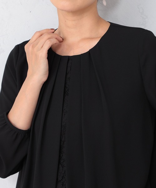 GALLORIA(ギャローリア)の「洗濯機で洗える レースタックブラウス(シャツ/ブラウス・レディース・アイボリー/ブラック・S/M/L/LL)」の7枚目の写真