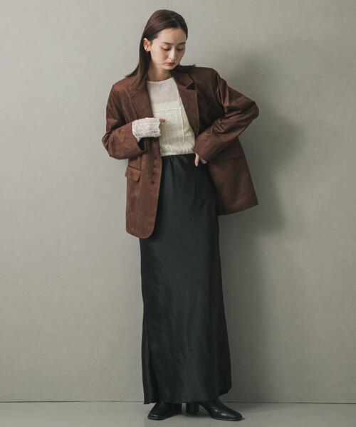 SENSE OF PLACE by URBAN RESEARCH（センスオブプレイスバイアーバンリサーチ）の「パッチワークレーストップ（Tシャツ/カットソー・レディース・アイボリー/ブラック/ブラウン・ONE）」の6枚目の写真