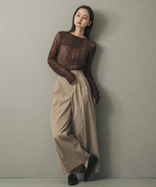 セール】パッチワークレーストップ（Tシャツ/カットソー）｜SENSE OF