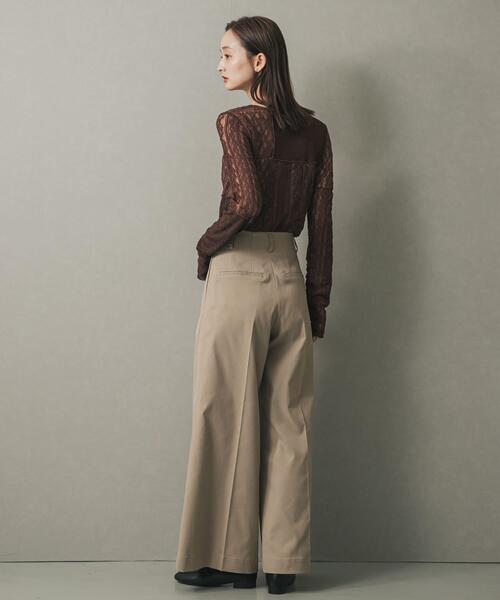 SENSE OF PLACE by URBAN RESEARCH（センスオブプレイスバイアーバンリサーチ）の「パッチワークレーストップ（Tシャツ/カットソー・レディース・アイボリー/ブラック/ブラウン・ONE）」の13枚目の写真