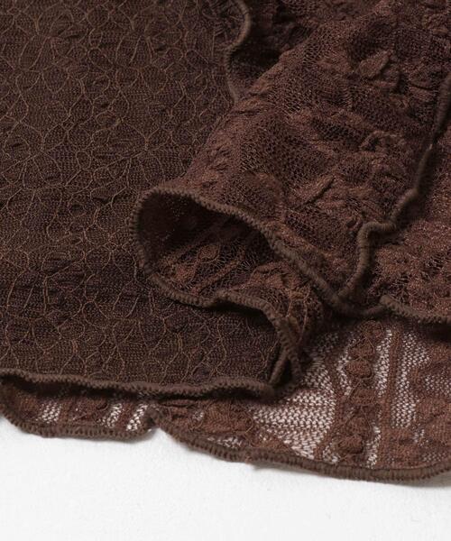 SENSE OF PLACE by URBAN RESEARCH（センスオブプレイスバイアーバンリサーチ）の「パッチワークレーストップ（Tシャツ/カットソー・レディース・アイボリー/ブラック/ブラウン・ONE）」の8枚目の写真