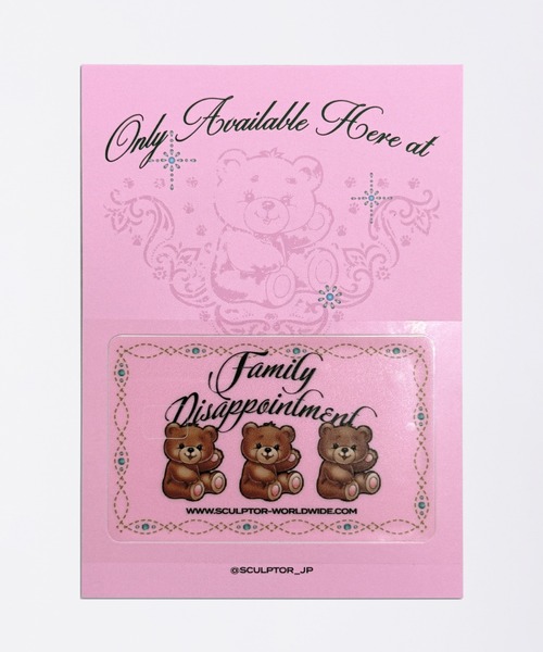 Teddy Card Sticker（ステッカー/テープ）｜SCULPTOR（スカルプター