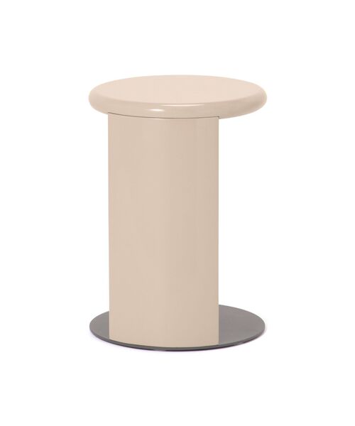 カラット サイドテーブル ベージュ(φ380)（家具）｜Francfranc