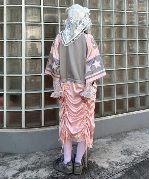 Candy Stripper(キャンディストリッパー)の「3WAY LACE SCARF キャップ(キャップ・レディース・オフホワイト/ブラック・FREE)」の17枚目の写真