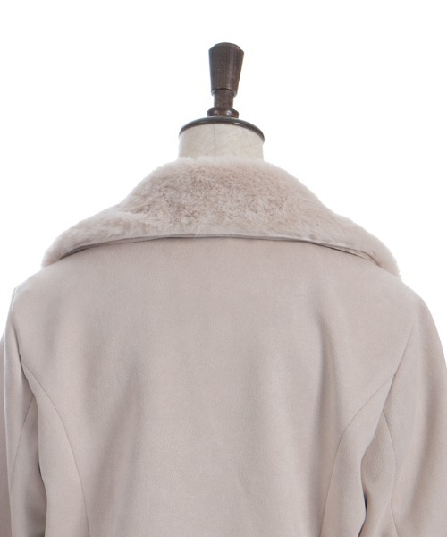 セール】ファー襟カットスエードコート（ダッフルコート）｜axes femme