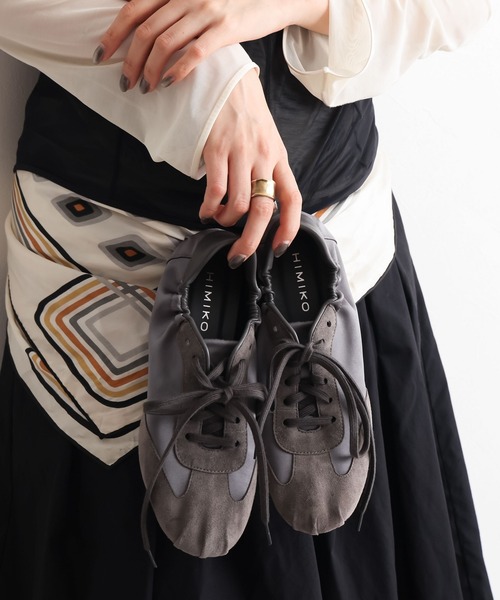 HIMIKO（ヒミコ）の「【HIMIKO】【EC限定】バレエコアデザインスニーカー/650302（スニーカー・レディース・グレー/ブラック・24.0cm/25.5cm/25.0cm/23.5cm/23.0cm/22.5cm/22.0cm/24.5cm）」の7枚目の写真