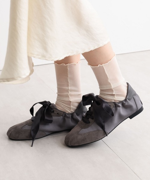 HIMIKO（ヒミコ）の「【HIMIKO】【EC限定】バレエコアデザインスニーカー/650302（スニーカー・レディース・グレー/ブラック・24.0cm/25.5cm/25.0cm/23.5cm/23.0cm/22.5cm/22.0cm/24.5cm）」の14枚目の写真