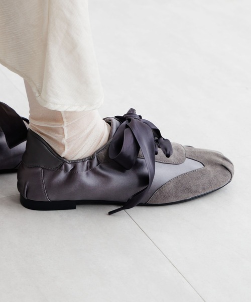 HIMIKO（ヒミコ）の「【HIMIKO】【EC限定】バレエコアデザインスニーカー/650302（スニーカー・レディース・グレー/ブラック・24.0cm/25.5cm/25.0cm/23.5cm/23.0cm/22.5cm/22.0cm/24.5cm）」の9枚目の写真