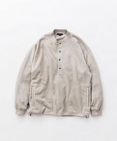 EKAL（エカル）の「『UR TECH』 フリースプルオーバー（Tシャツ/カットソー・メンズ・オレンジ/ベージュ系その他/ブラック・LARGE/MEDIUM）」の3枚目の写真