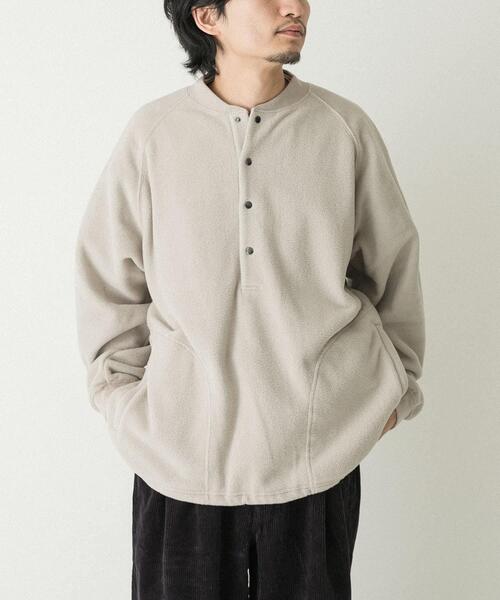 EKAL（エカル）の「『UR TECH』 フリースプルオーバー（Tシャツ/カットソー・メンズ・オレンジ/ベージュ系その他/ブラック・LARGE/MEDIUM）」の4枚目の写真