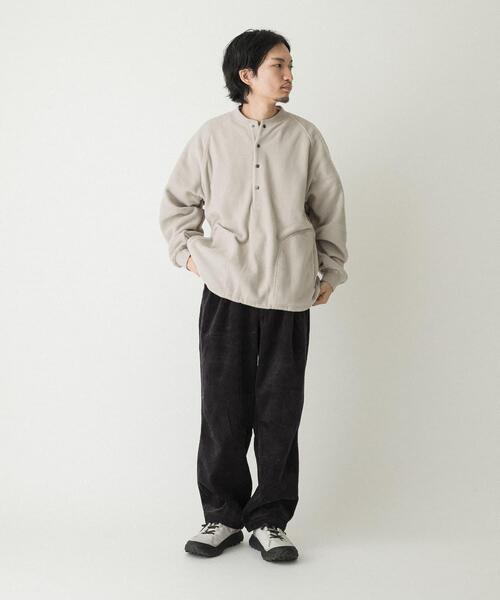 EKAL（エカル）の「『UR TECH』 フリースプルオーバー（Tシャツ/カットソー・メンズ・オレンジ/ベージュ系その他/ブラック・LARGE/MEDIUM）」の9枚目の写真