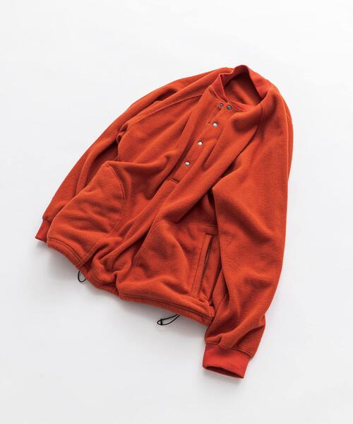 EKAL（エカル）の「『UR TECH』 フリースプルオーバー（Tシャツ/カットソー・メンズ・オレンジ/ベージュ系その他/ブラック・LARGE/MEDIUM）」の14枚目の写真