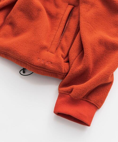 EKAL（エカル）の「『UR TECH』 フリースプルオーバー（Tシャツ/カットソー・メンズ・オレンジ/ベージュ系その他/ブラック・LARGE/MEDIUM）」の16枚目の写真