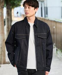 THE SHOP TK  | コットンデニムブルゾン 【セットアップ可】(デニムジャケット)