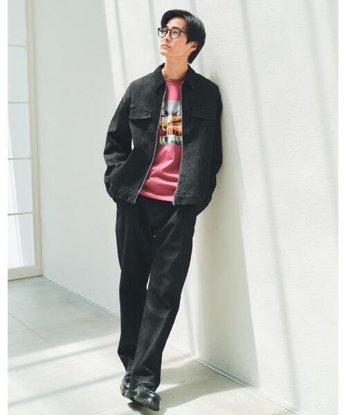THE SHOP TK (ザ ショップ ティーケー )の「コットンデニムブルゾン 【セットアップ可】(デニムジャケット・メンズ・ブラック/ネイビー・04/03/02)」の15枚目の写真