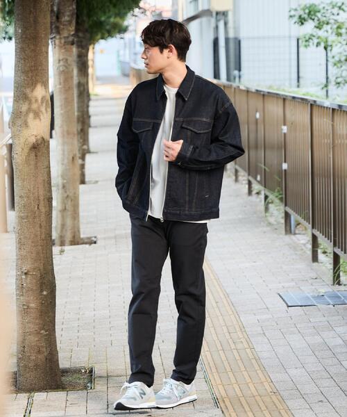 THE SHOP TK (ザ ショップ ティーケー )の「コットンデニムブルゾン 【セットアップ可】(デニムジャケット・メンズ・ブラック/ネイビー・04/03/02)」の18枚目の写真