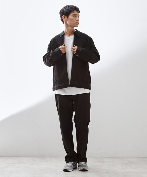 THE SHOP TK (ザ ショップ ティーケー )の「コットンデニムブルゾン 【セットアップ可】(デニムジャケット・メンズ・ブラック/ネイビー・04/03/02)」の22枚目の写真