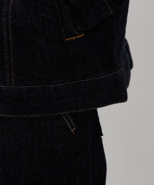THE SHOP TK (ザ ショップ ティーケー )の「コットンデニムブルゾン 【セットアップ可】(デニムジャケット・メンズ・ブラック/ネイビー・04/03/02)」の11枚目の写真