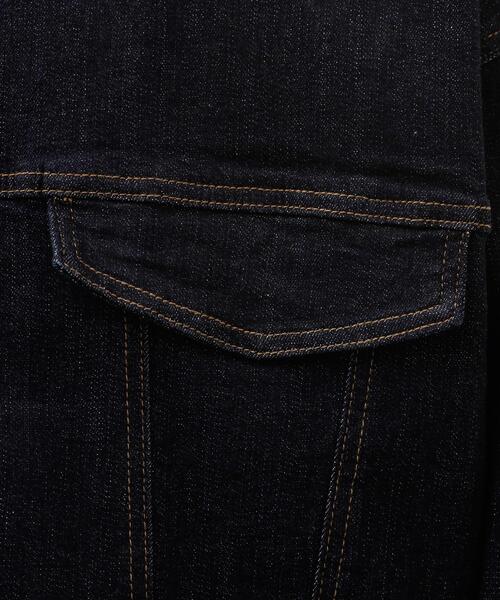 THE SHOP TK (ザ ショップ ティーケー )の「コットンデニムブルゾン 【セットアップ可】(デニムジャケット・メンズ・ブラック/ネイビー・04/03/02)」の12枚目の写真