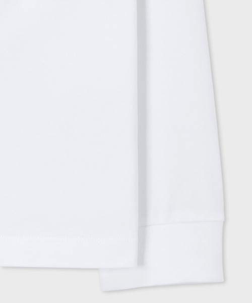 Paul Smith（ポールスミス）の「"Afterimage Logo" 長袖Tシャツ / 253502 049X（Tシャツ/カットソー・メンズ・ホワイト/ダークオリーブ/ブラック・X-LARGE/LARGE/MEDIUM/SMALL/XX-LARGE）」の8枚目の写真