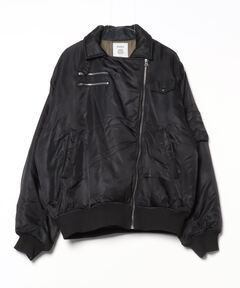 VINTAGELIKE SHEEP LEATHER ZIP BLOUSON（ライダースジャケット
