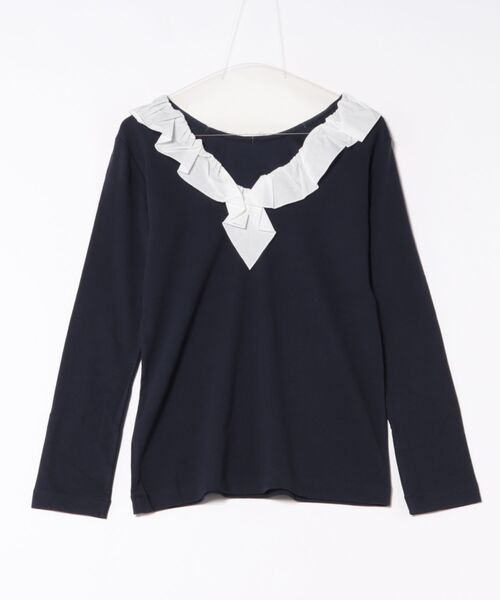MANOF（マノフ）の「MANOF 2WAY FRILL NECK CUT TOPS（Tシャツ