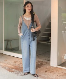 予約商品】オールインワン・サロペット（デニム）ファッション通販