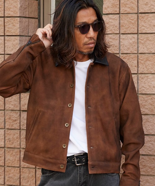 Schott/ショット NEWBIE SUEDE LEATHER JACKET ゴートレザー