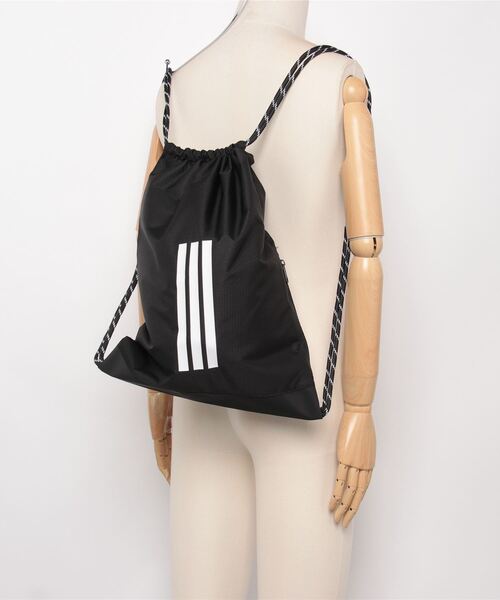 adidas(アディダス)の「adidas Training ジムサック LM / アディダス adidas(エコバッグ/サブバッグ・メンズ・ブラック・FREE)」の8枚目の写真