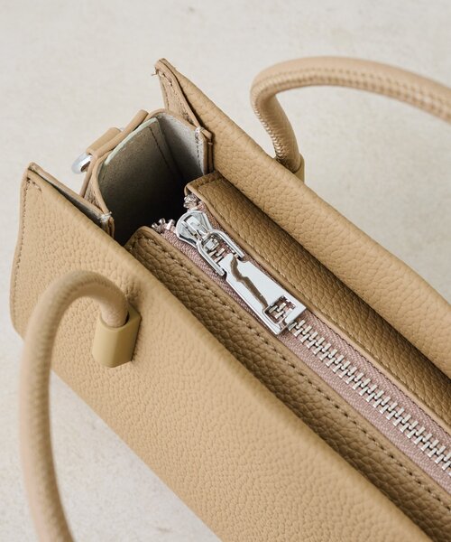 SHENERY(シーナリー)の「レザーミニトートBAG(トートバッグ・レディース・ブラック/ベージュ・FREE)」の5枚目の写真