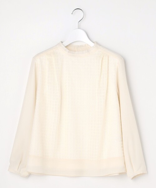 J.PRESS(ジェイプレス)の「レースコンビ カットソー(Tシャツ/カットソー・レディース・ベージュ系/ホワイト系・T15/T13)」の9枚目の写真