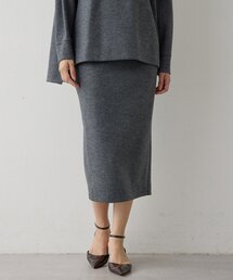 ウィムガゼットスカート　グレー 楽天市場】【中古】Whim Gazette ニットフィットスカート