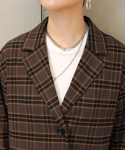 le cercle ADAM ET ROPE'(ルセルクルアダムエロペ)の「TRショートジャケット/セットアップ対応(テーラードジャケット・レディース・ダークブラウン/ブラウン系その他2/グレー/ブラック・FREE)」の13枚目の写真