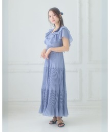LANTINAM（ランティナム）の「Frill Pleated Tiered Dress（ワンピース）」
