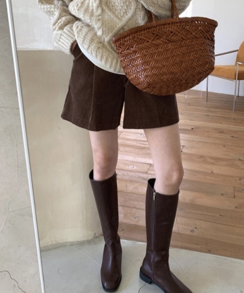 FREE STYLISTS(フリー スタイリスト)の「YUGA_YGMC Corduroy wide short pants(その他パンツ・レディース・ブラウン/ブラック・L/M)」の10枚目の写真