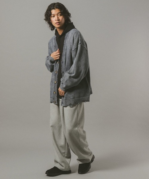 RAGEBLUE（レイジブルー）の「ヴィンテージライク/ダメージニットカーディガン（カーディガン/ボレロ・メンズ・ネイビー/ダークブラウン/その他19・LARGE/MEDIUM）」の12枚目の写真