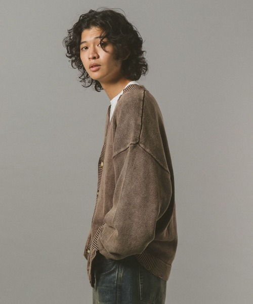 RAGEBLUE（レイジブルー）の「ヴィンテージライク/ダメージニットカーディガン（カーディガン/ボレロ・メンズ・ネイビー/ダークブラウン/その他19・LARGE/MEDIUM）」の20枚目の写真