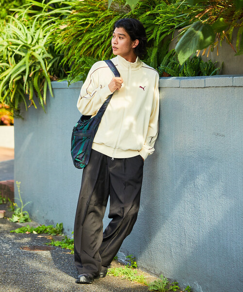 PUMA（プーマ）の「PUMA/プーマ 別注 Velour Track Jacket（ブルゾン・メンズ・オフホワイト/ワインレッド・X-LARGE/MEDIUM/LARGE）」の20枚目の写真