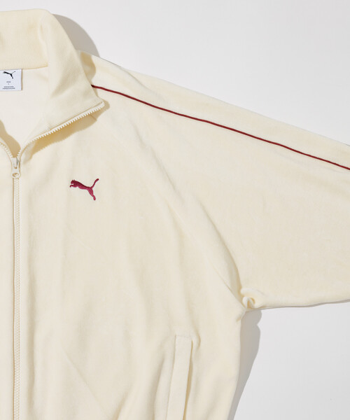 PUMA（プーマ）の「PUMA/プーマ 別注 Velour Track Jacket（ブルゾン・メンズ・オフホワイト/ワインレッド・X-LARGE/MEDIUM/LARGE）」の22枚目の写真