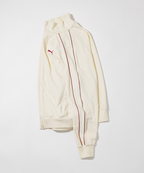 PUMA（プーマ）の「PUMA/プーマ 別注 Velour Track Jacket（ブルゾン・メンズ・オフホワイト/ワインレッド・X-LARGE/MEDIUM/LARGE）」の10枚目の写真