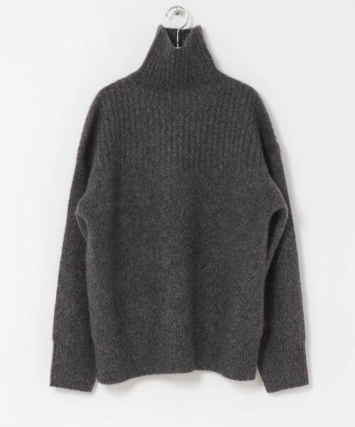 URBAN RESEARCH（アーバンリサーチ）の「new basic　CASHMERE SILK MOULINE TURTLE-NECK KNIT（ニット/セーター・レディース・ブラウン系その他/グレー系その他・FREE）」の12枚目の写真